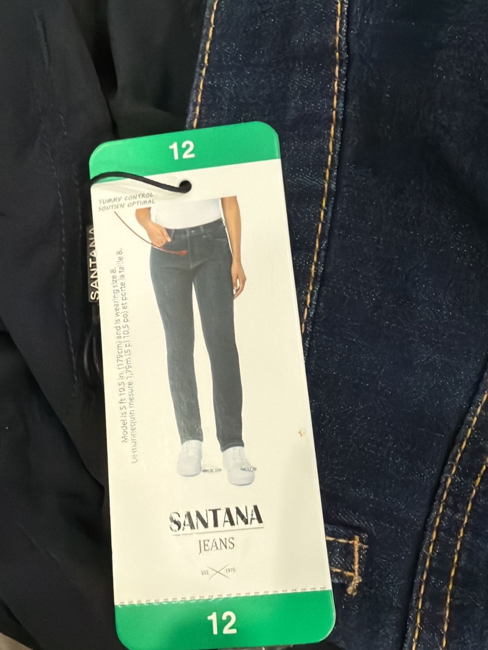 Jeans Women's Dark Blue Straight Leg Jeans - Blue